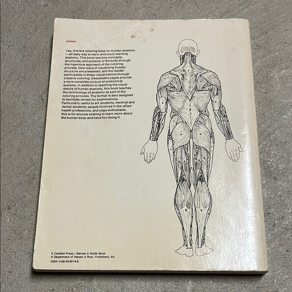 The Anatomy Coloring Book by Wynn Kapit Lawrence M. Elson Medical Biology - Picture 2 of 5